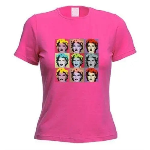 Banksy Kate Moss Ladies T-Shirt L / Dark Pink