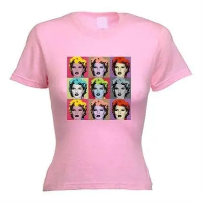 Banksy Kate Moss Ladies T-Shirt L / Light Pink
