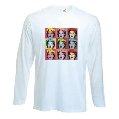 Banksy Kate Moss Long Sleeve T-Shirt XXL / White