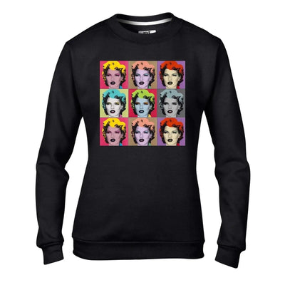 Banksy Kate Moss Pop Art Women's Sweatshirt Jumper XL / Black
