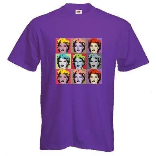 Banksy Kate Moss T-Shirt M / Purple