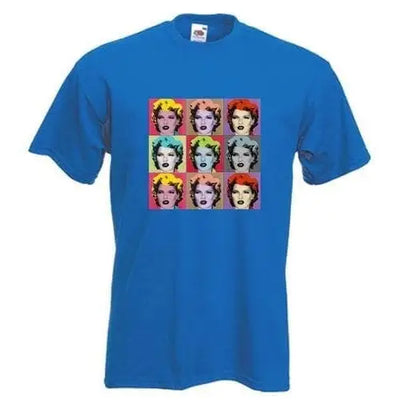 Banksy Kate Moss T-Shirt M / Royal Blue