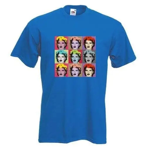 Banksy Kate Moss T-Shirt M / Royal Blue
