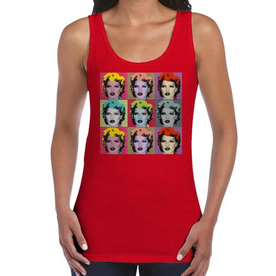 Banksy Kate Moss Women's Tank Vest Top M / Red