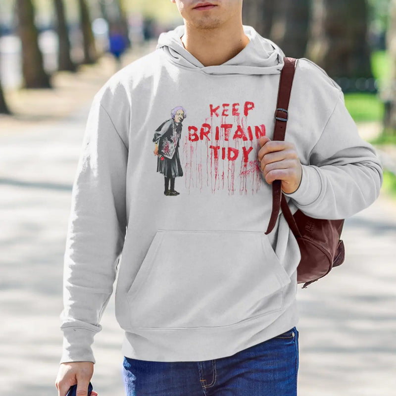 Banksy Keep Britain Tidy Granny Hoodie - Hoodie