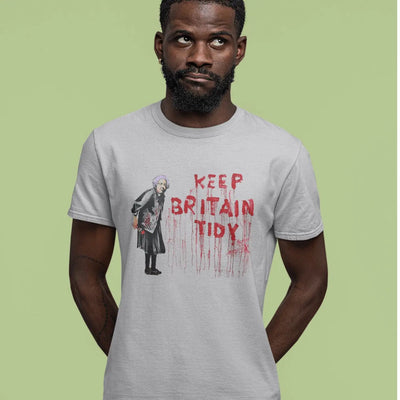 Banksy Keep Britain Tidy Granny Mens T-Shirt
