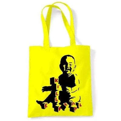 Banksy Kill People Baby Shoulder bag Yellow
