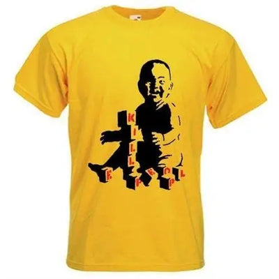 Banksy Kill People Baby T-Shirt L / Yellow