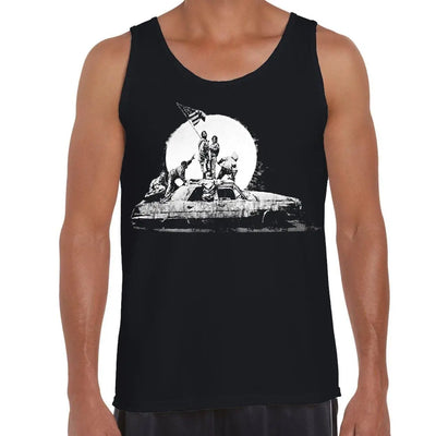 Banksy LA Flag Men's Tank Vest Top M