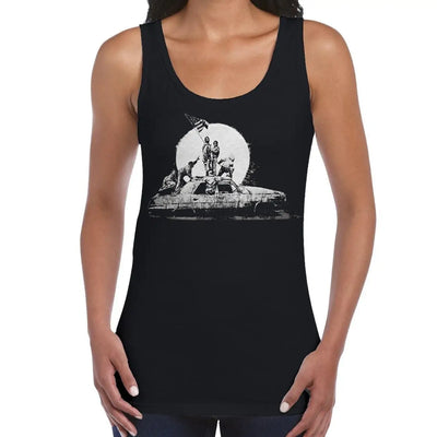 Banksy LA Flag Women's Tank Vest Top XL