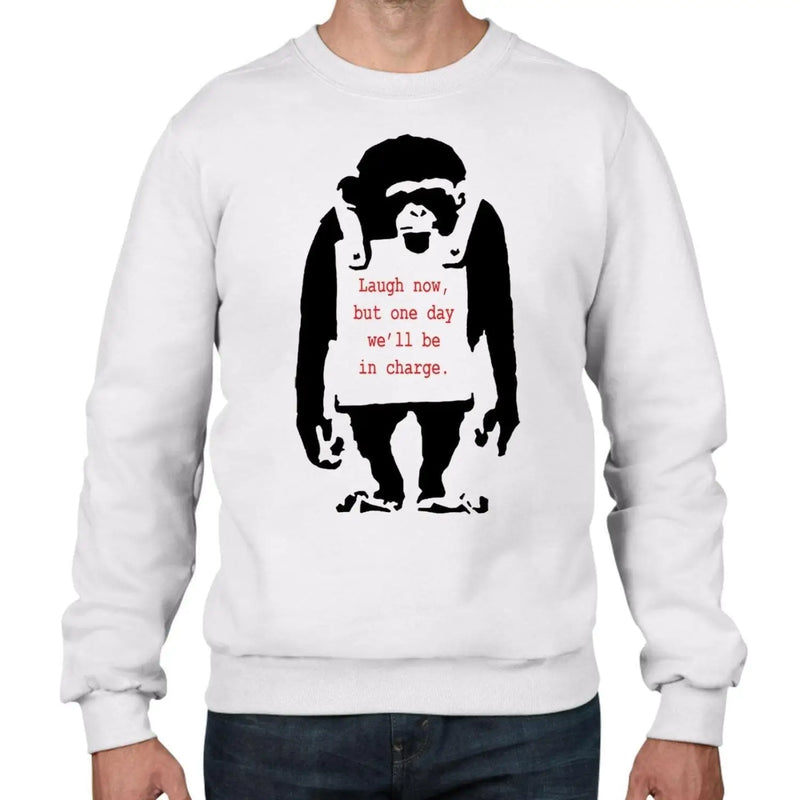 Banksy Laugh Now Monkey Graffiti Men&