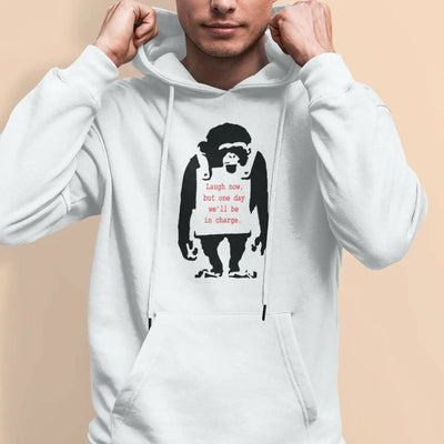 Banksy Laugh Now Monkey Hoodie - Hoodie