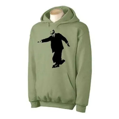 Banksy Lenin On Skates Hoodie XL / Khaki