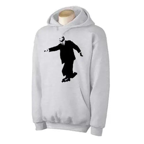 Banksy Lenin On Skates Hoodie XL / Light Grey