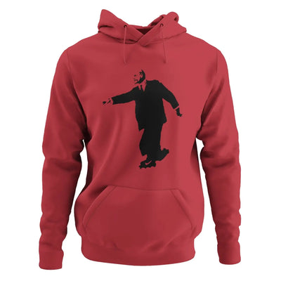 Banksy Lenin On Skates Hoodie - XL / Red - Hoodie