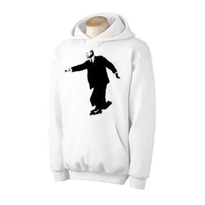 Banksy Lenin On Skates Hoodie XL / White