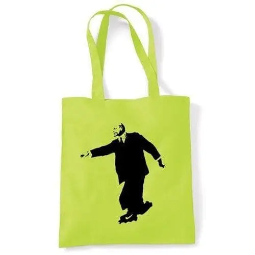 Banksy Lenin On Skates Shoulder bag Lime Green