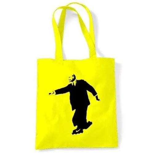 Banksy Lenin On Skates Shoulder bag Yellow