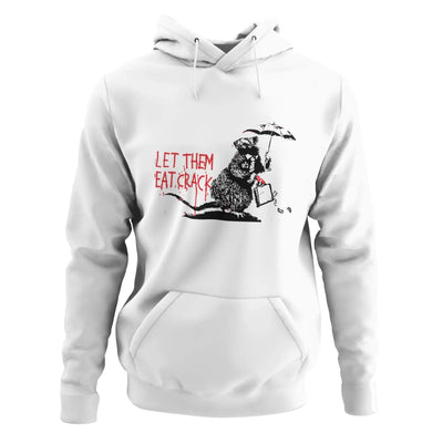 Banksy Let Them Eat Crack Hoodie - XL / White - Hoodie