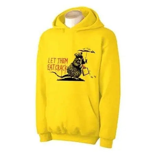 Banksy Let Them Eat Crack Hoodie XL / Yellow