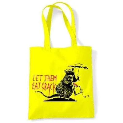 Banksy Let Them Eat Crack Shoulder bag Yellow