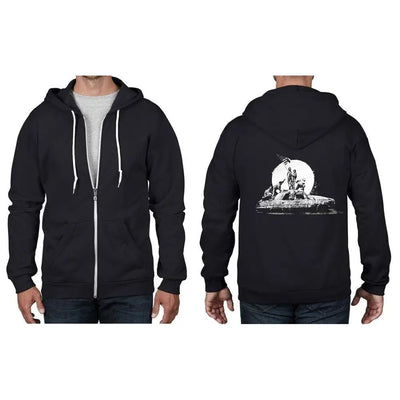 Banksy Los Angeles Flag Full Zip Hoodie