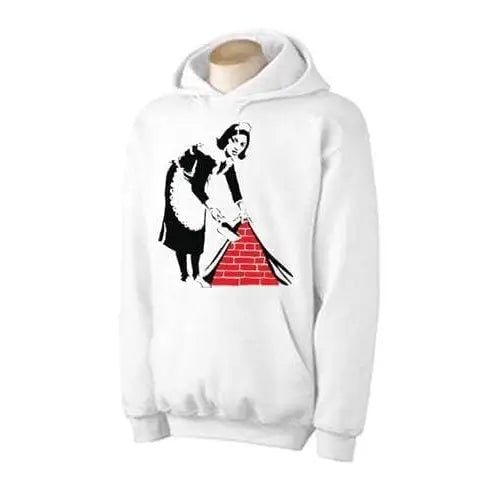 Banksy Maid Hoodie XL / White