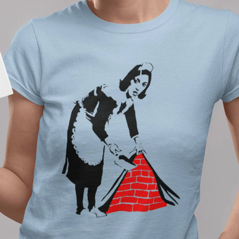 Banksy Maid Ladies T-Shirt