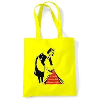Banksy Maid Shoulder bag Yellow