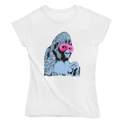 Banksy Masked Gorilla Ladies T-Shirt M