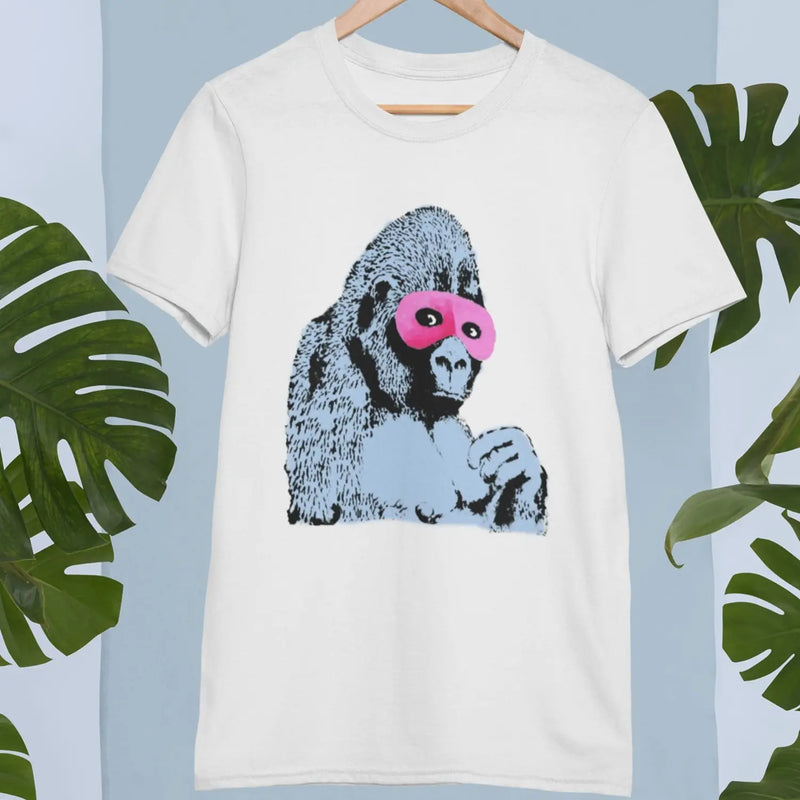 Banksy Masked Gorilla Mens T-Shirt