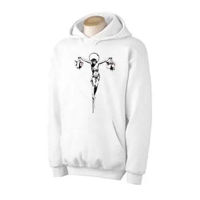 Banksy Material Jesus Hoodie S / White