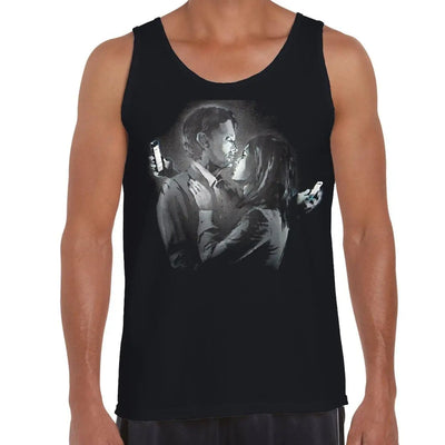 Banksy Mobile Lovers Men's Tank Vest Top S