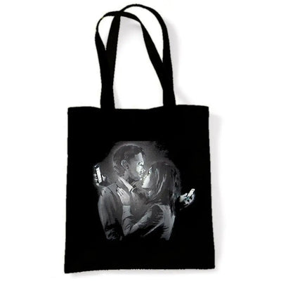 Banksy Mobile Lovers Shoulder Bag