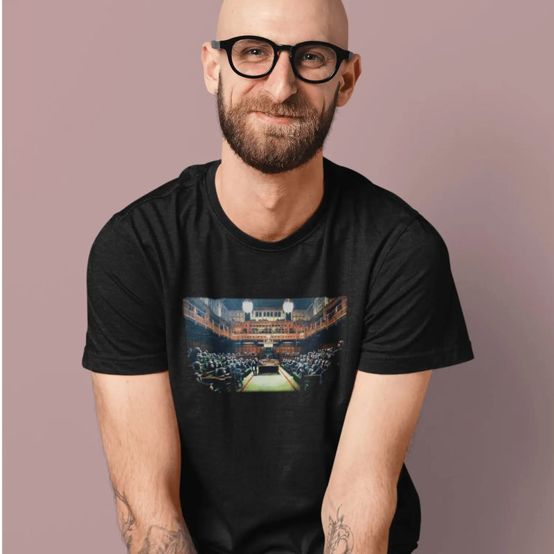 Banksy Monkey Parliament Mens T-Shirt