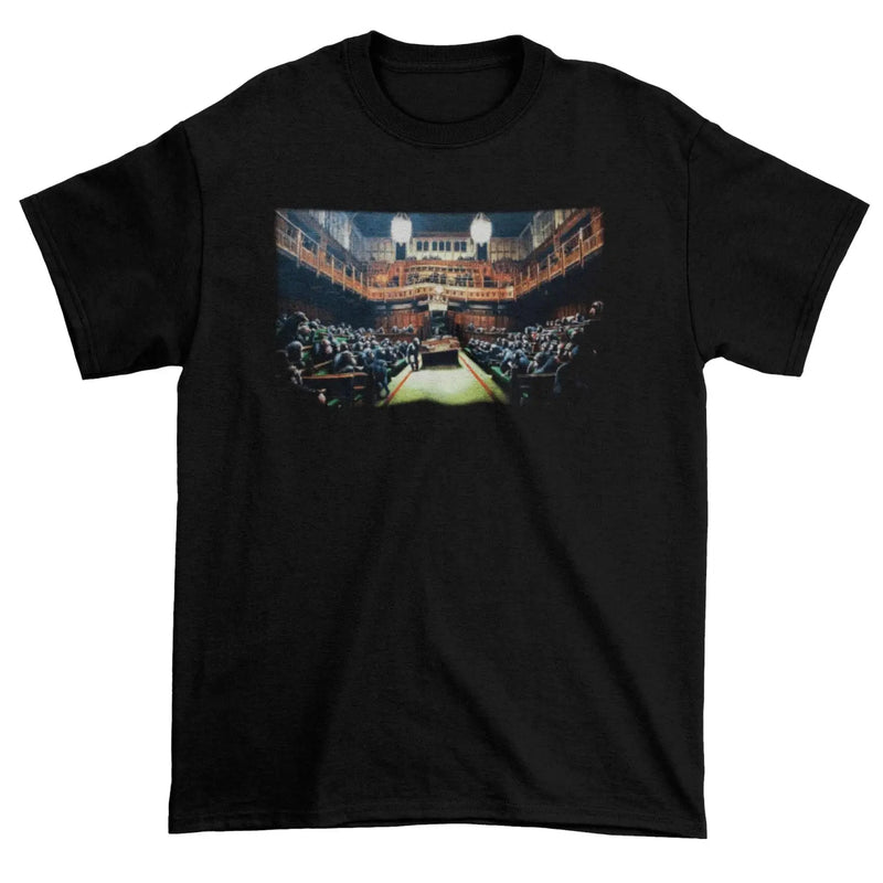 Banksy Monkey Parliament Mens T-Shirt S