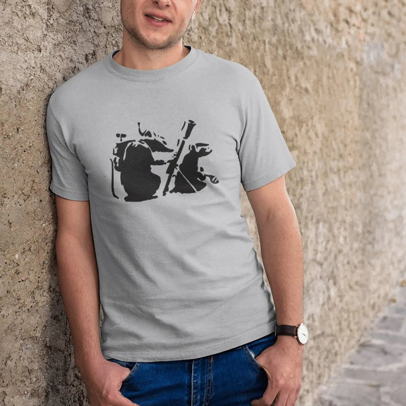 Banksy Mortar Rat  T-Shirt