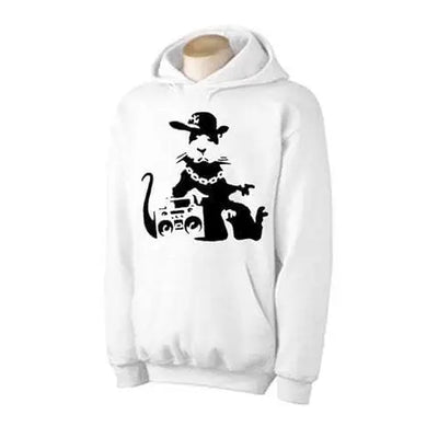 Banksy NYC Gangster Rat Hoodie XXL / White