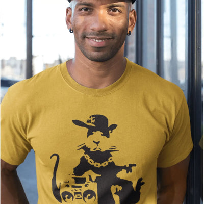 Banksy NYC Gangster Rat Mens T-Shirt