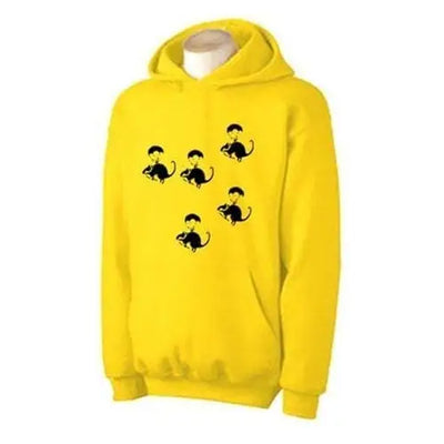 Banksy Parachute Rat Hoodie XL / Yellow