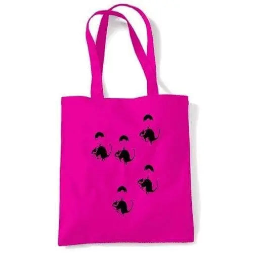 Banksy Parachute Rat Shoulder Bag Dark Pink