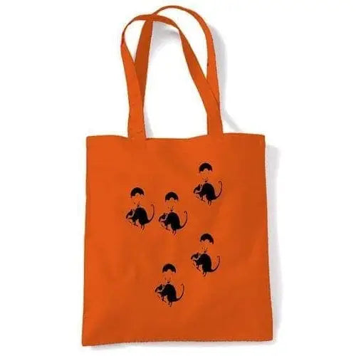 Banksy Parachute Rat Shoulder Bag Orange