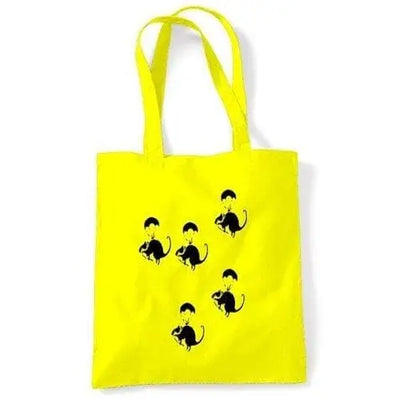 Banksy Parachute Rat Shoulder Bag Yellow
