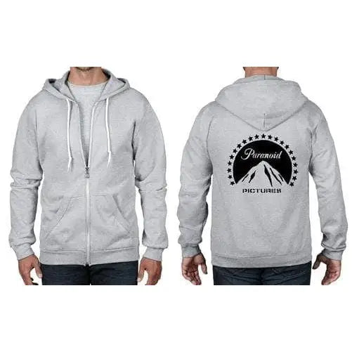 Banksy Paranoid Pictures Full Zip Hoodie 3XL / Heather Grey