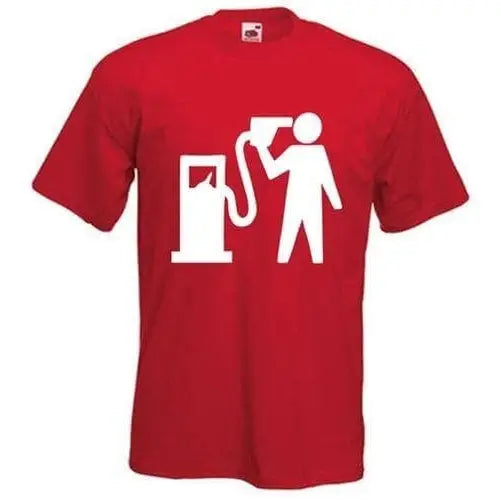 Banksy Petrol Head Mens T-Shirt S / Red