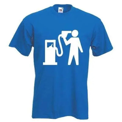 Banksy Petrol Head Mens T-Shirt S / Royal Blue