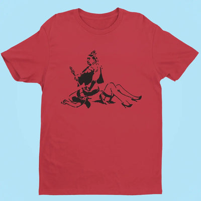 Banksy Porn Queen Mens T-Shirt