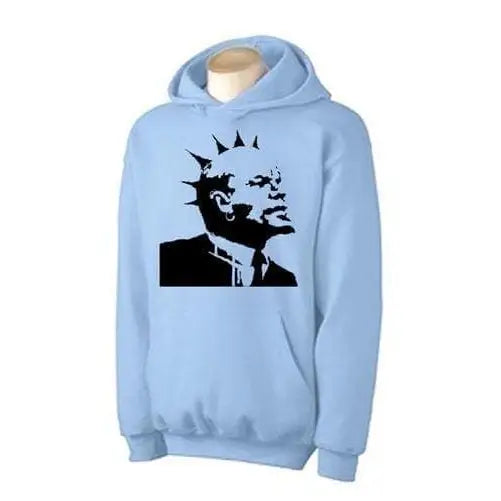 Banksy Punk Lenin Hoodie S / Light Blue