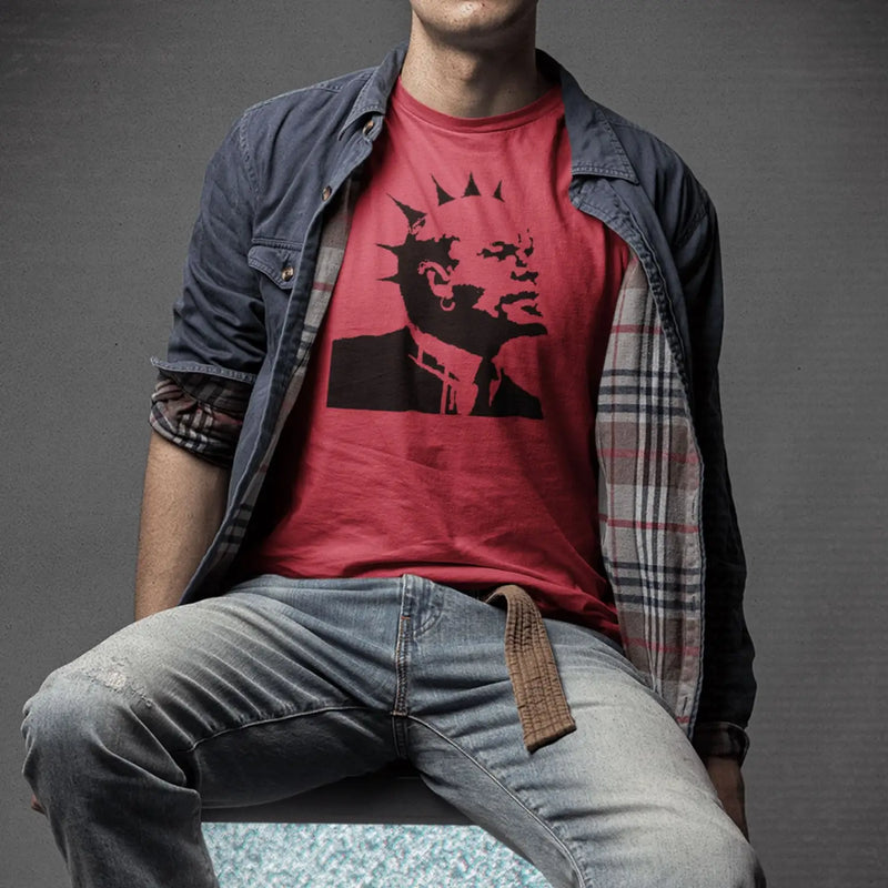 Banksy Punk Lenin Mens T-Shirt