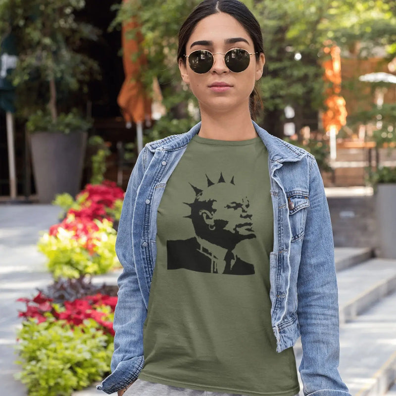 Banksy Punk Lenin Womens T-Shirt